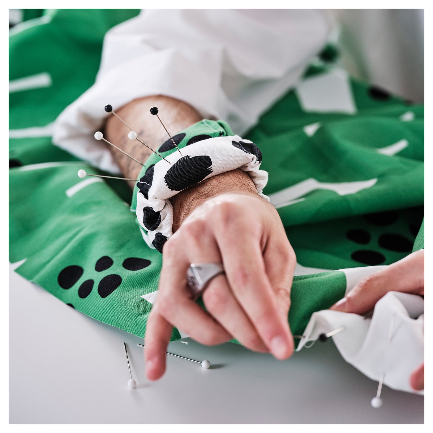 Pre-cut fabric, green 3