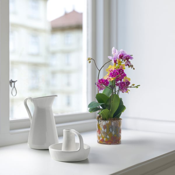 ULLSYREN Plant pot, dotted multicolor, 4 ¾ "