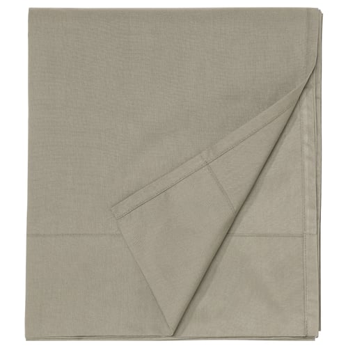 Llvide grey bed sheet, rectangle, folded, made of cotton and lyocell.