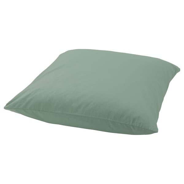 ULLVIDE Pillowcase, gray/green, 26x26" IKEA