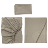 ULLVIDE Sheet set, gray-beige, Twin