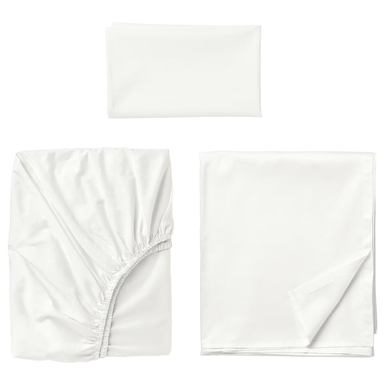 ULLVIDE sheet set, white, Twin IKEA