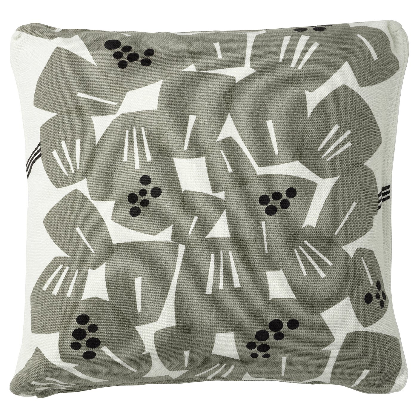 UNDERBLOMMA Cushion cover - white/light gray-green 20x20 "