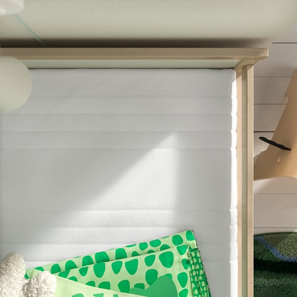UNDERLIG Foam mattress for junior bed, white, 27 1/2x63 "