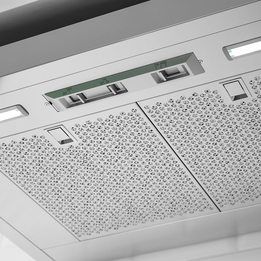 UNGDOMLIG wall mounted range hood, black IKEA