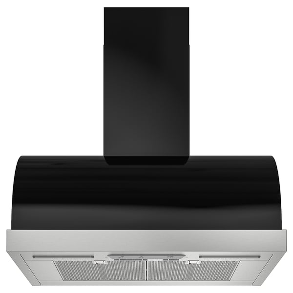 UNGDOMLIG Wall mounted range hood, black