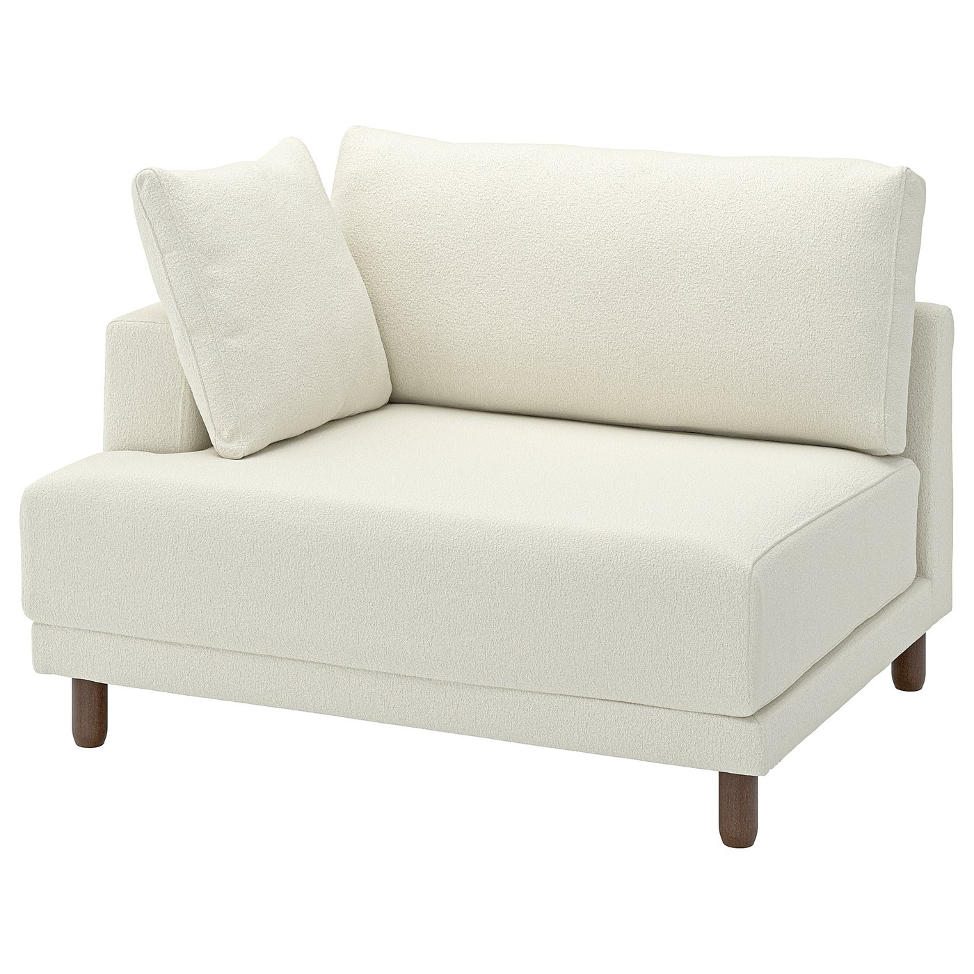 UPPÅKRA 1.5-seat module, with armrest left/Axvall off-white - IKEA