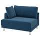 UPPÅKRA 1.5-seat module, with armrest left/Samsala dark blue
