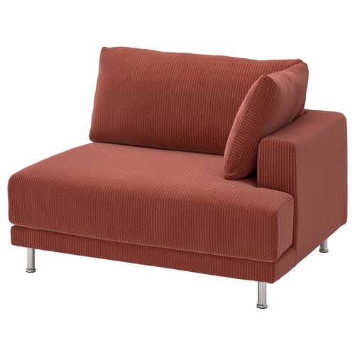 UPPÅKRA 1.5-seat module, with armrest right/Samsala dark-brown