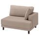 UPPÅKRA 1.5-seat module, with armrest right/Samsala gray-beige