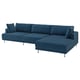 UPPÅKRA 4.5-seat mod sofa, with chaise, right/Samsala dark blue