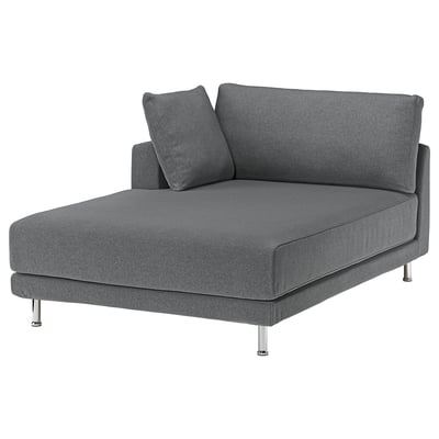UPPÅKRA Cover chaise module, left, Johanneshov dark gray