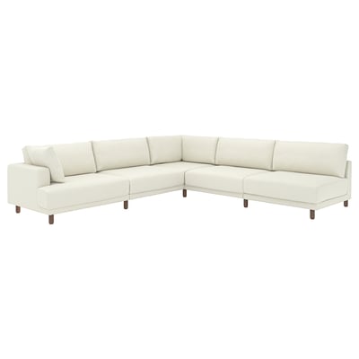UPPÅKRA Mod corner sofa, 6 seat, with open end, right/Axvall off-white