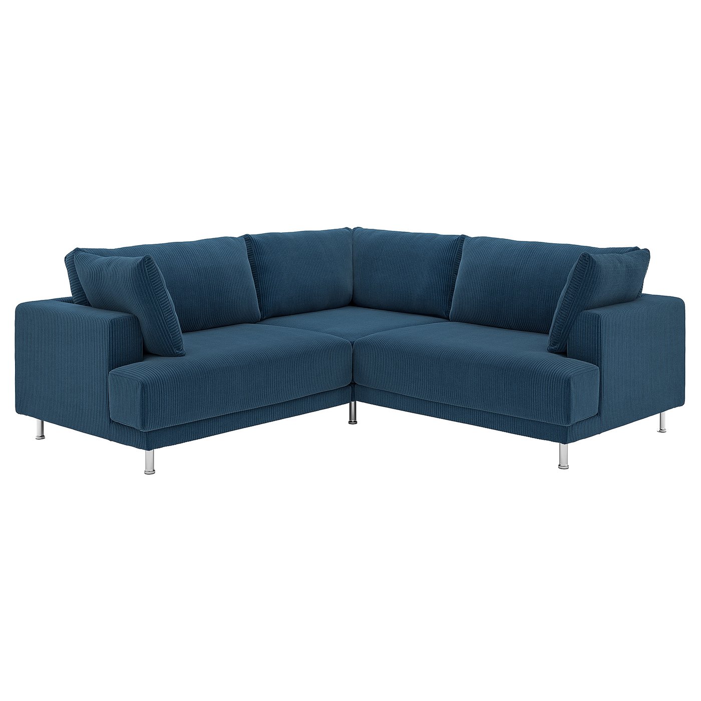 UPPÅKRA modular corner sofa, 3-seat, Samsala dark blue - IKEA