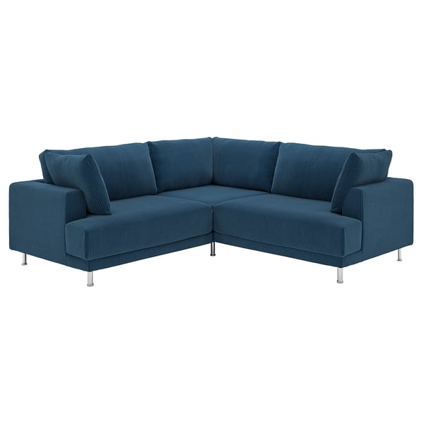 UPPÅKRA Modular corner sofa, 3-seat, Samsala dark blue