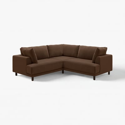 UPPÅKRA Modular corner sofa, 3-seat, Samsala dark-brown