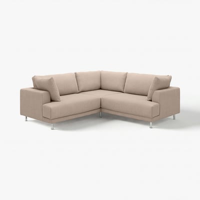 UPPÅKRA Modular corner sofa, 3-seat, Samsala gray-beige