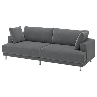 UPPÅKRA Sectional, 3-seat, Johanneshov dark gray