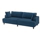 UPPÅKRA Sectional, 3-seat, Samsala dark blue
