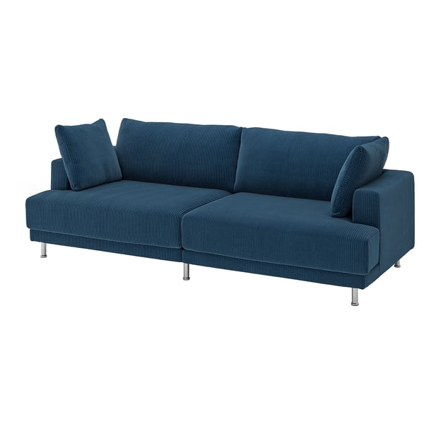 UPPÅKRA Sectional, 3-seat, Samsala dark blue