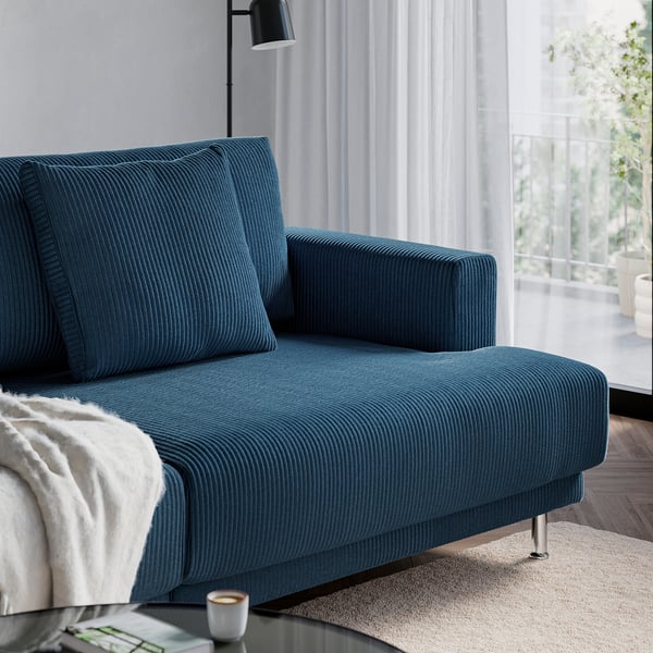 UPPÅKRA Sectional, 3-seat, Samsala dark blue
