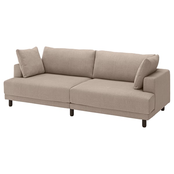 UPPÅKRA Sectional, 3-seat, Samsala gray-beige
