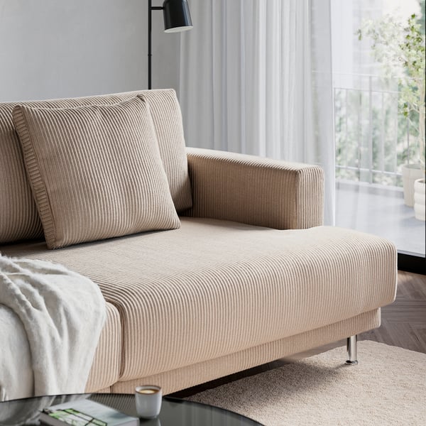 UPPÅKRA Sectional, 3-seat, Samsala gray-beige