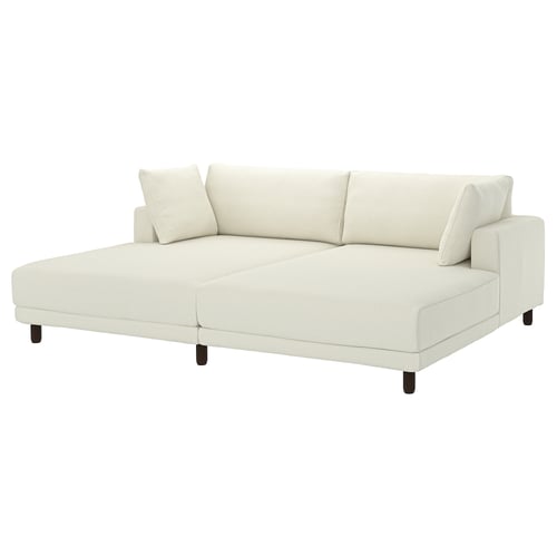 UPPÅKRA Sectional, 3-seat, with chaise/Axvall off-white