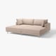 Modern beige sectional sofa, UPPÅKRA, with sleek legs and oversized cushions.