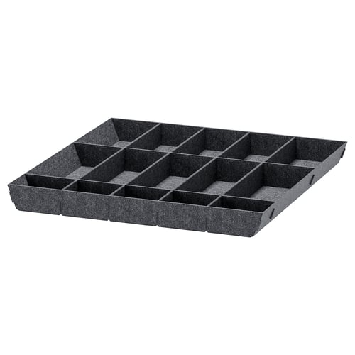 UPPDATERA Adjustable organizer for drawer - gray 24x24 "