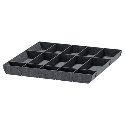 UPPDATERA Adjustable organizer for drawer, gray, 24x24 "