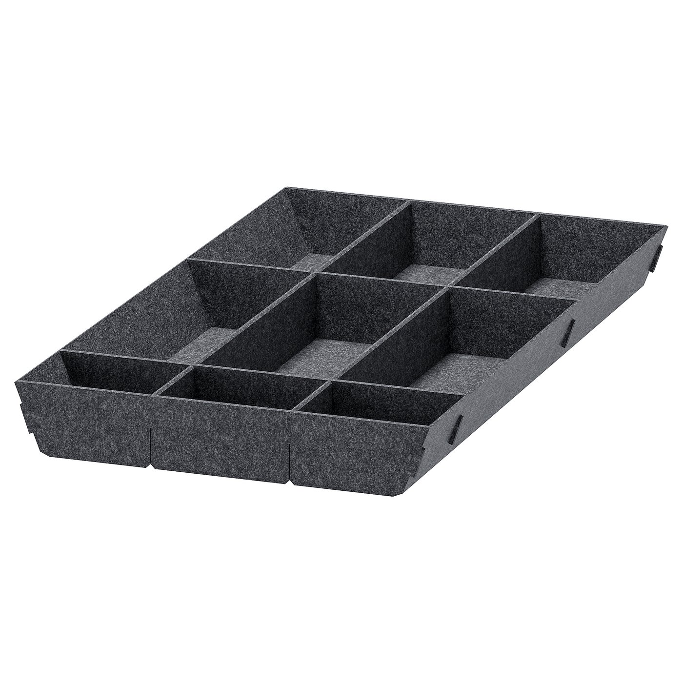 UPPDATERA adjustable organizer for drawer, gray, 15x24