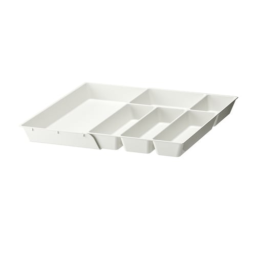 UPPDATERA cutlery tray/adj addon tr, white/anthracite, 19x191/2" IKEA