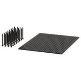UPPDATERA Pegboard drawer organizer, anthracite, 30 "