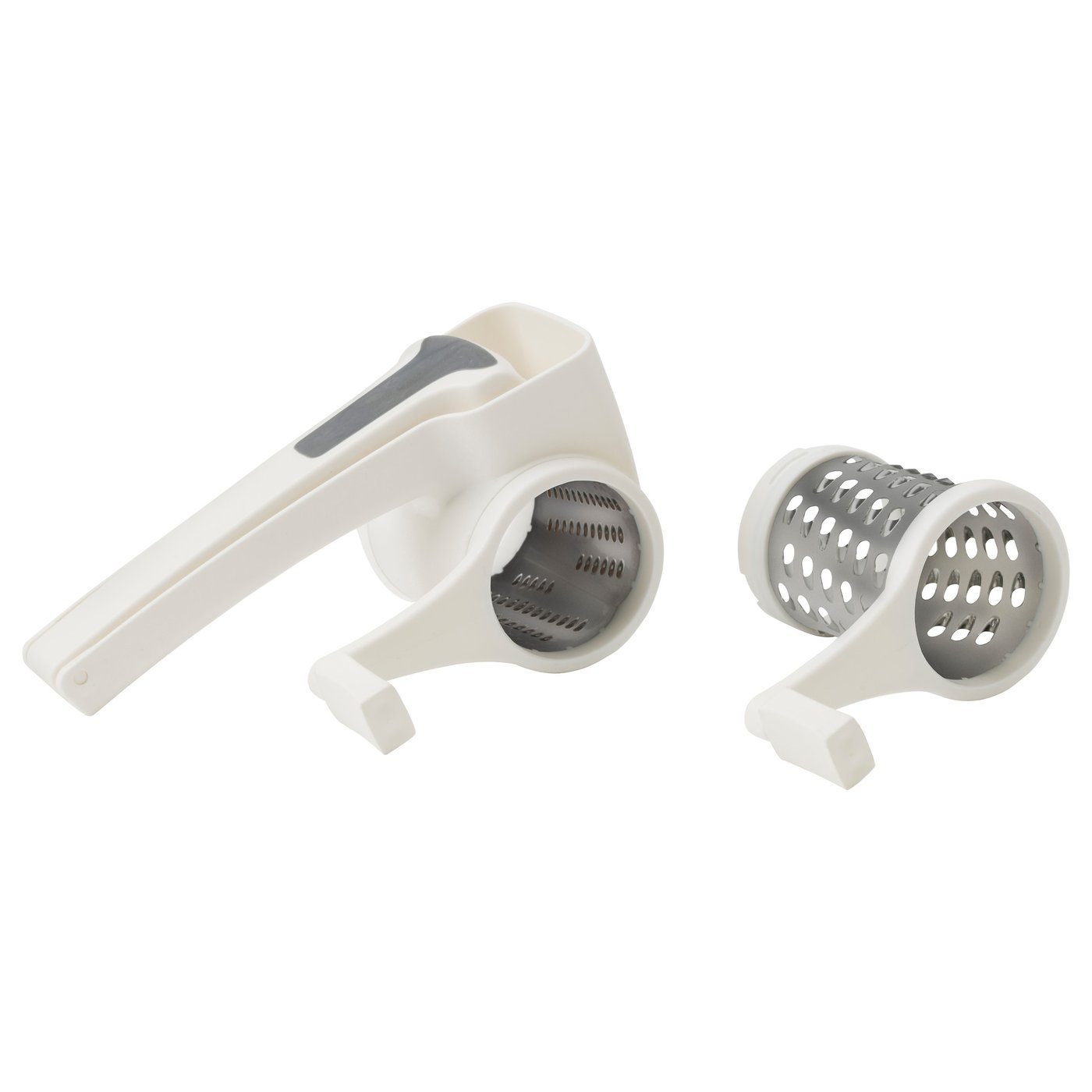 Rotary grater, set of 2, white 2