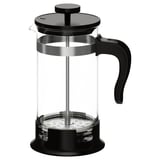 UPPHETTA French press coffee maker, glass/stainless steel, 34 oz