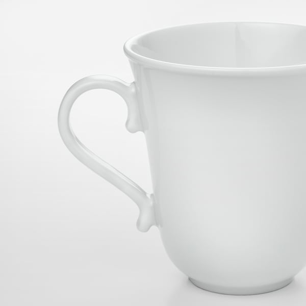 12 oz White Latte Mug