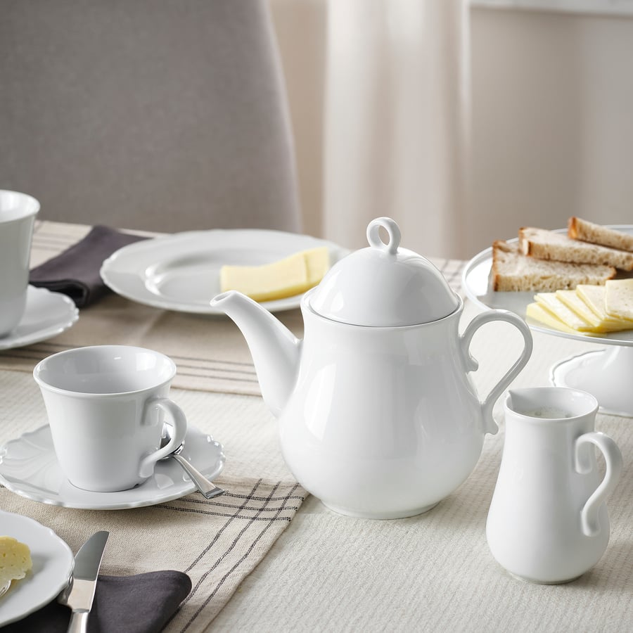 UPPLAGA teapot, white, 1.3 qt IKEA