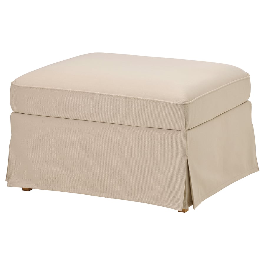 UPPLAND Cover for ottoman with storage, Hallarp beige IKEA