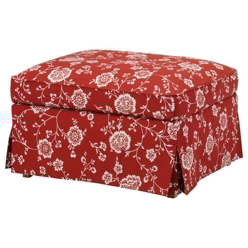 UPPLAND cover for ottoman with storage, Virestad red/white IKEA