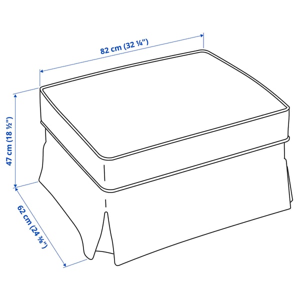 UPPLAND Ottoman, Blekinge white