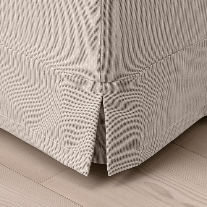 UPPLAND Ottoman, Totebo light beige IKEA