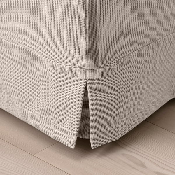 UPPLAND Ottoman, Totebo light beige IKEA