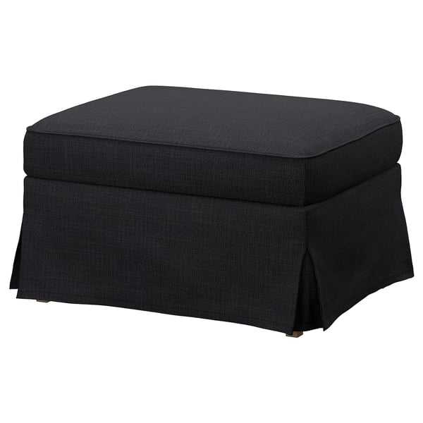 UPPLAND Ottoman with storage, Hillared anthracite