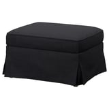 UPPLAND Ottoman with storage, Hillared anthracite