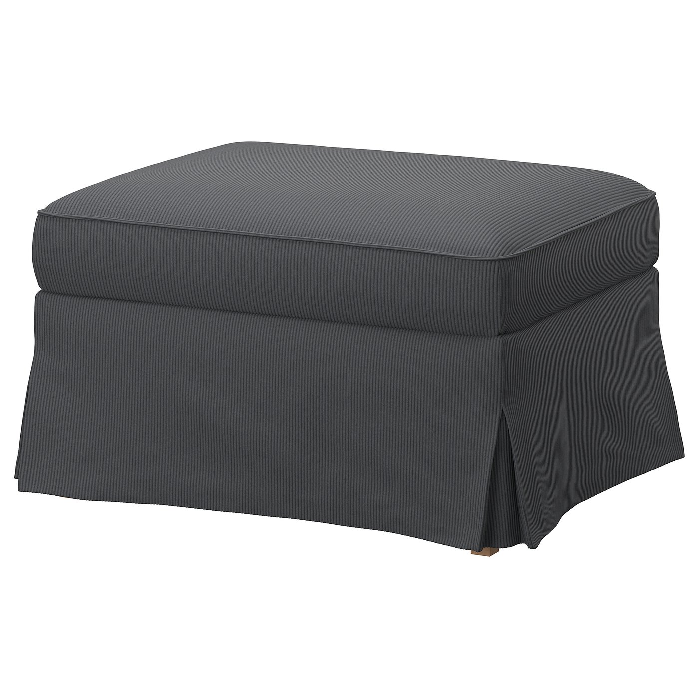 UPPLAND ottoman with storage, Kelinge anthracite - IKEA