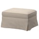 UPPLAND Ottoman with storage, Kelinge beige