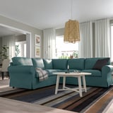 UPPLAND Sectional, 4-seat corner, Kelinge gray-turquoise