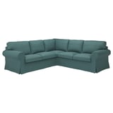 UPPLAND Sectional, 4-seat corner, Kelinge gray-turquoise