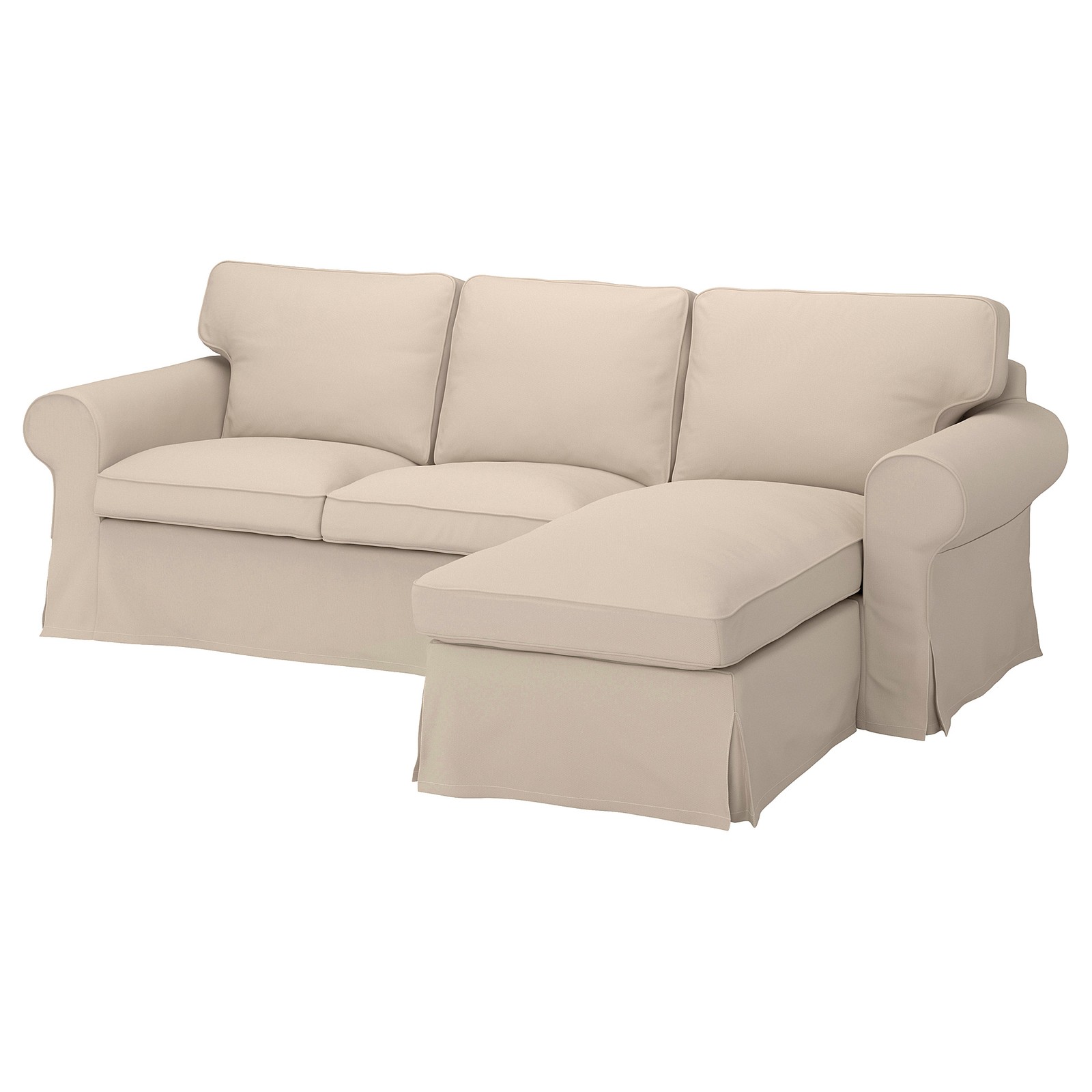 UPPLAND Sofa with chaise Blekinge white IKEA